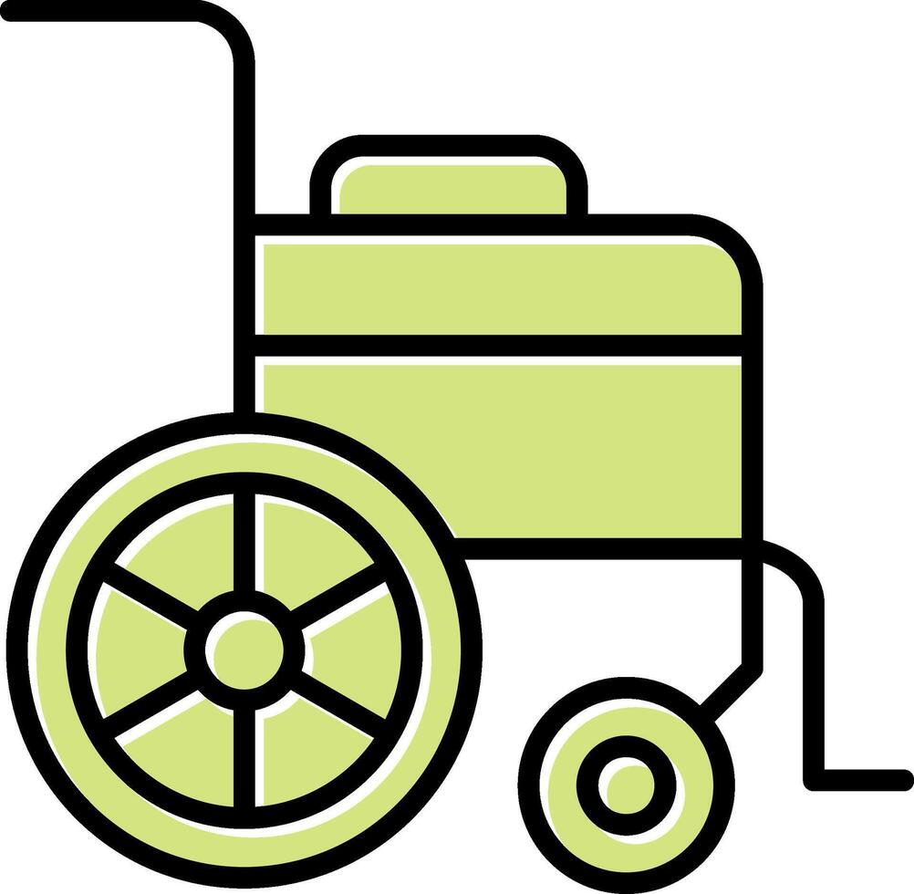 Wheel Chair Vecto Icon vector