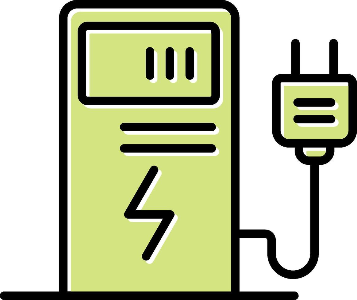 Electric Charge Vecto Icon vector