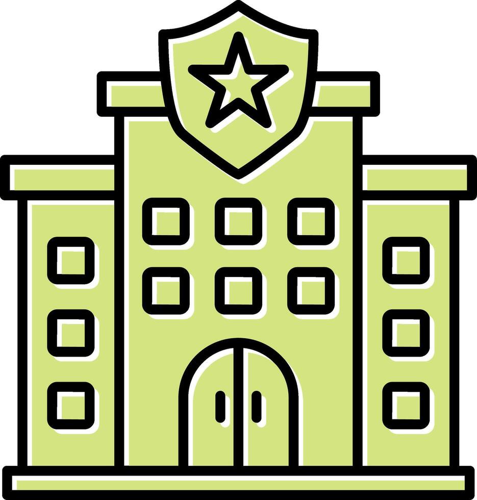 Police Station Vecto Icon vector