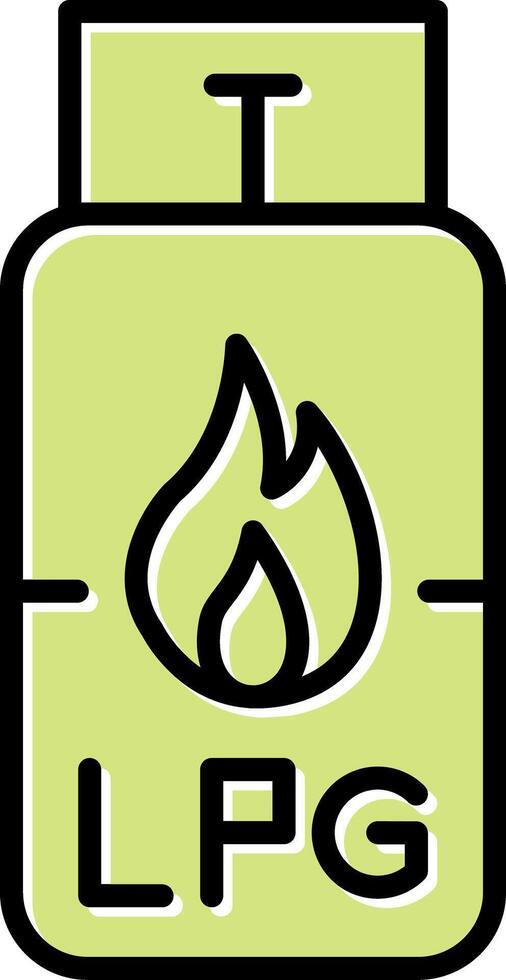 Gas Cylinder Vecto Icon vector