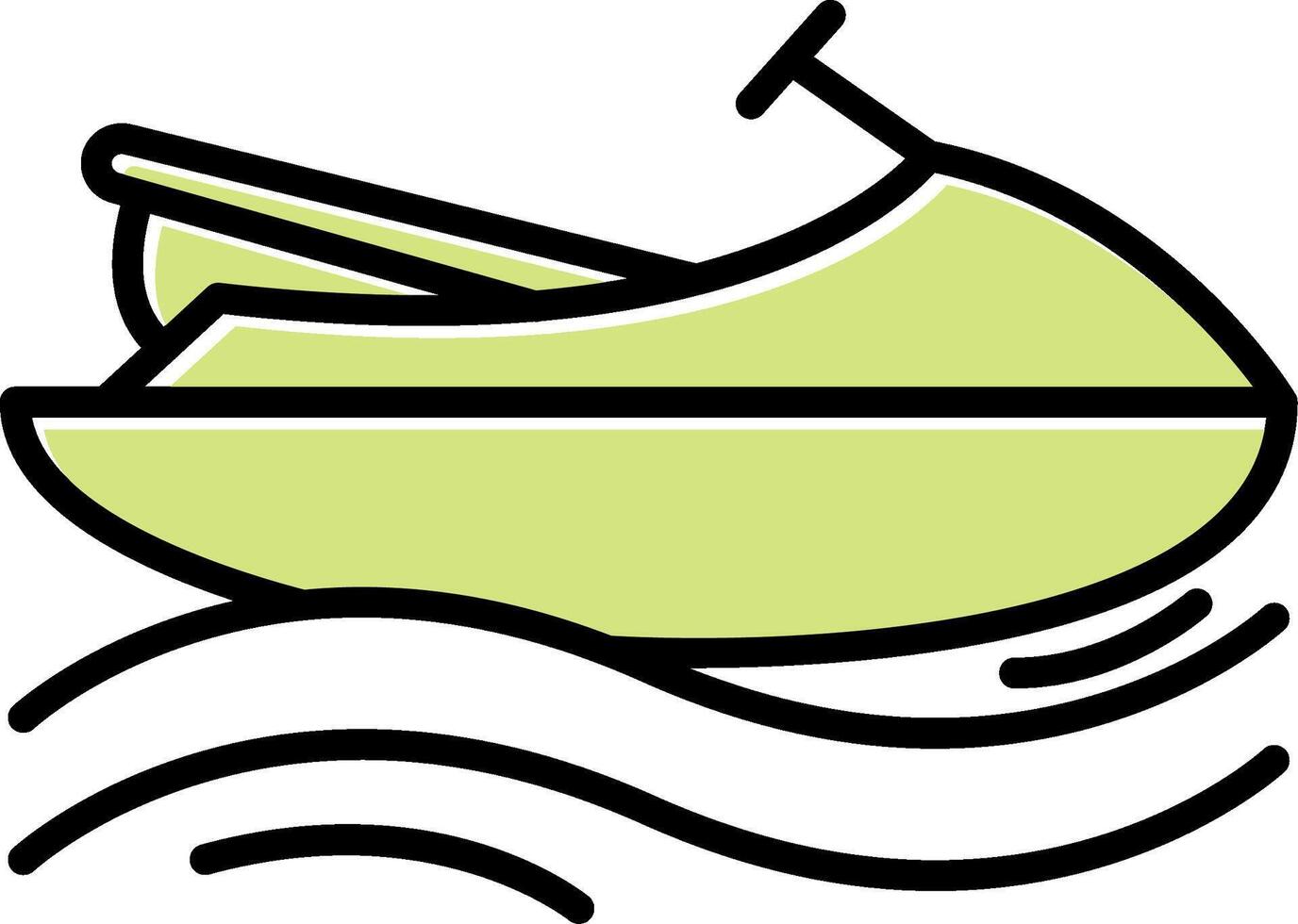 Jetski Vecto Icon vector