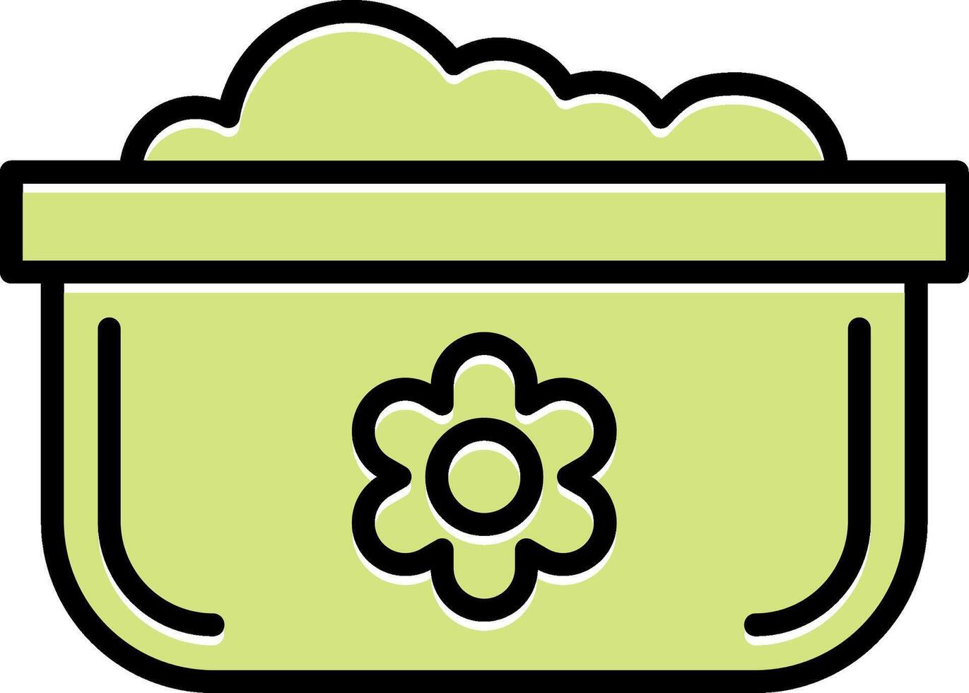 Dishwashing Pot Vecto Icon vector