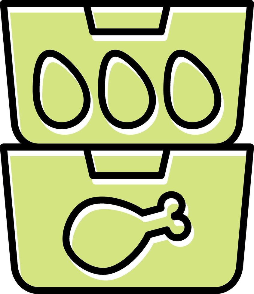 Food Containers Vecto Icon vector