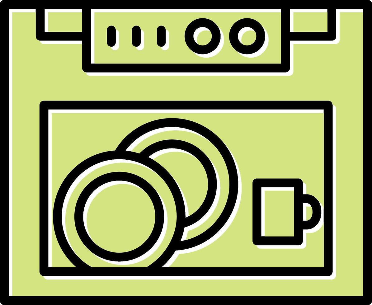 Dish Washer Vecto Icon vector