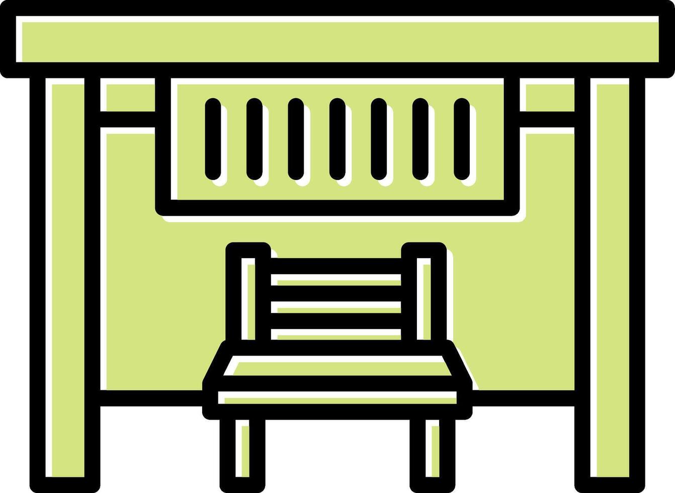 Bus Stop Vecto Icon vector