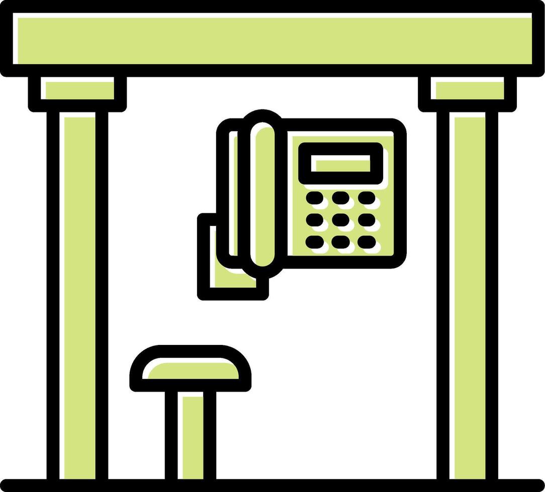 Telephone Box Vecto Icon vector