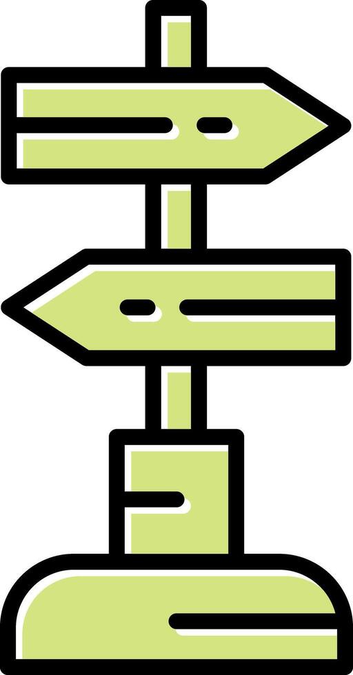 Sign Post Vecto Icon vector