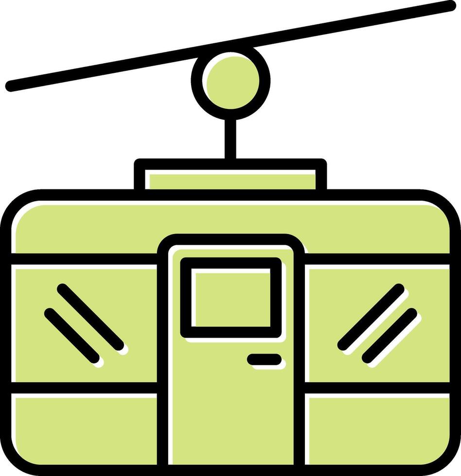 cable coche vecto icono vector