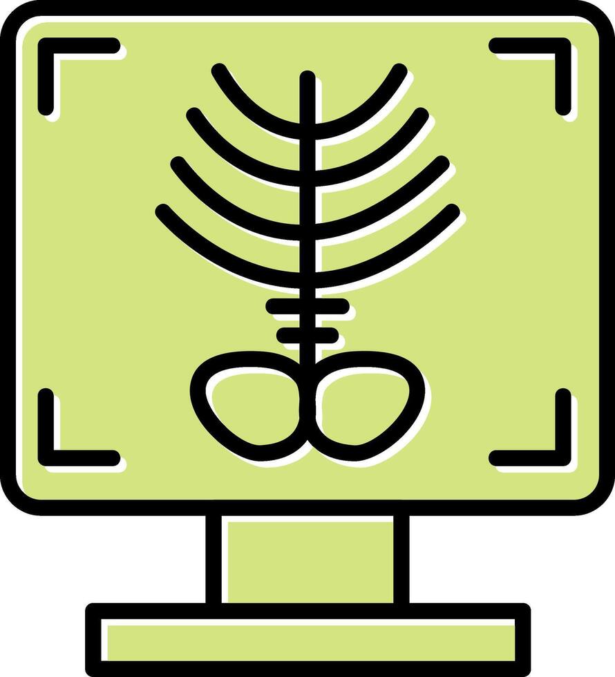 X-ray Bone Vecto Icon vector