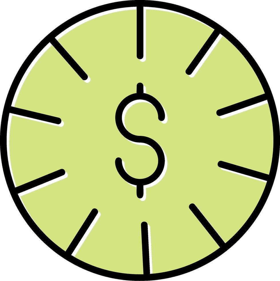 moneda vecto icono vector