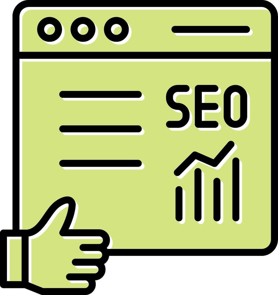 Impression Rate Vecto Icon vector