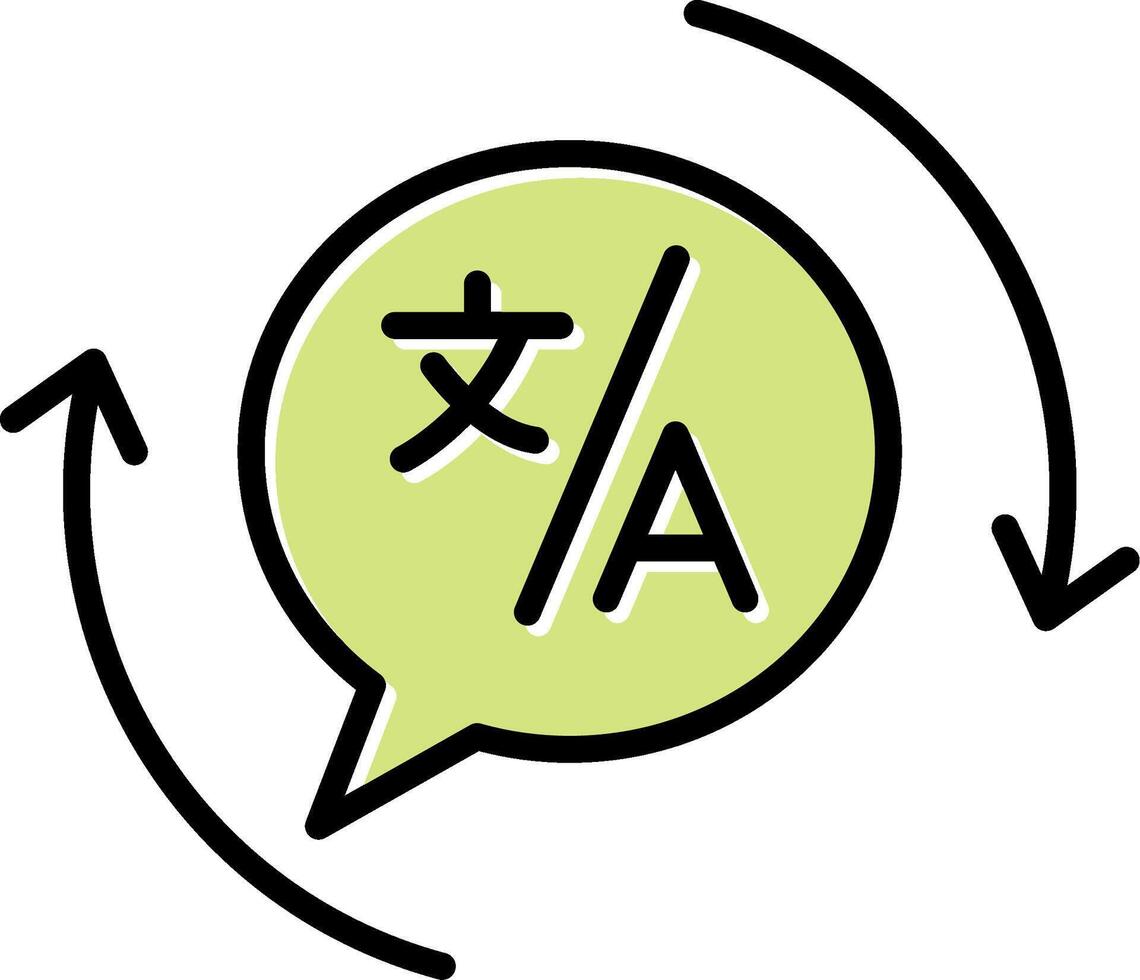 Translation Vecto Icon vector