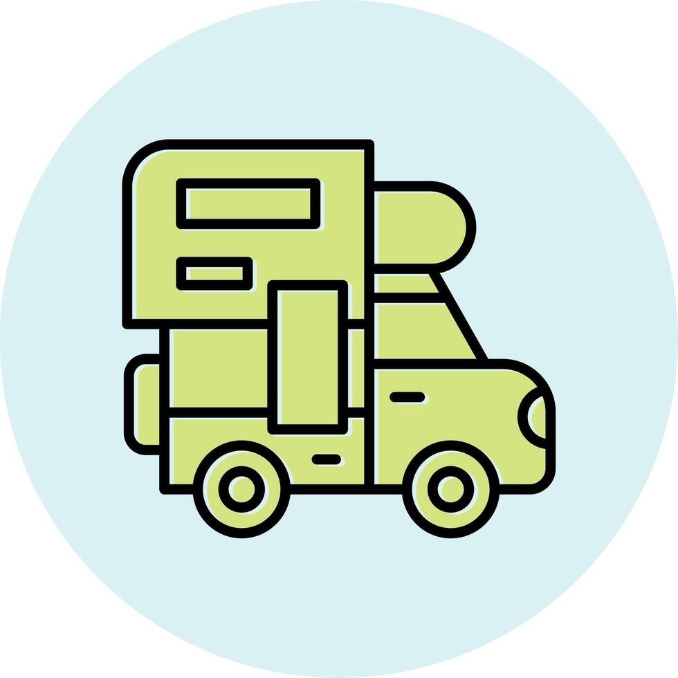 camper vecto icono vector