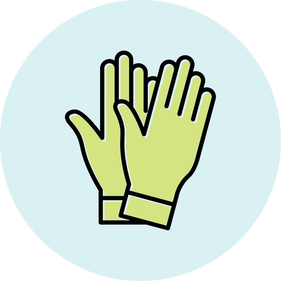 Saftey Gloves Vecto Icon vector