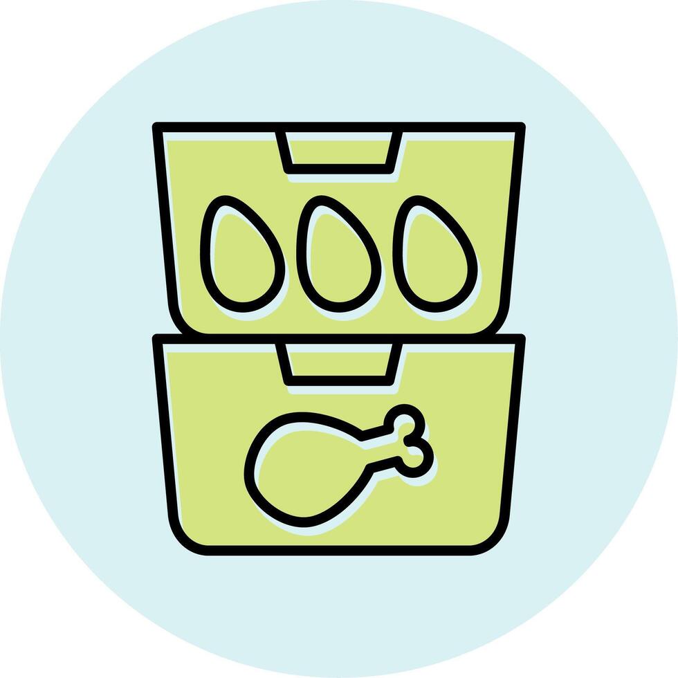 Food Containers Vecto Icon vector