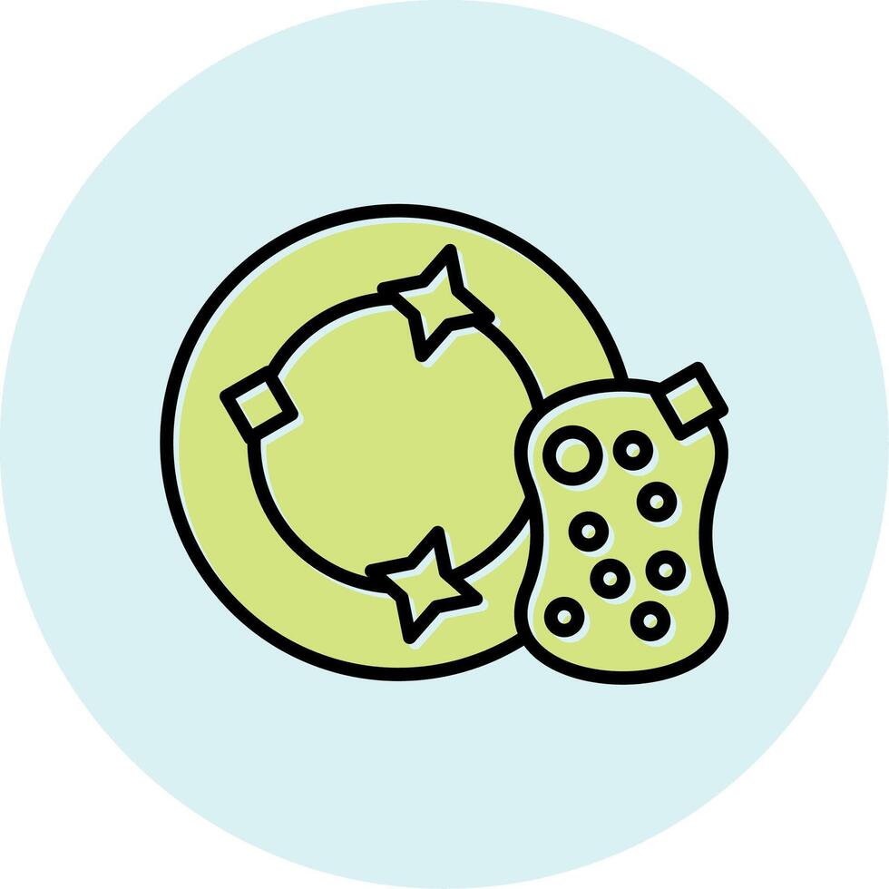 Dish Sponge Vecto Icon vector