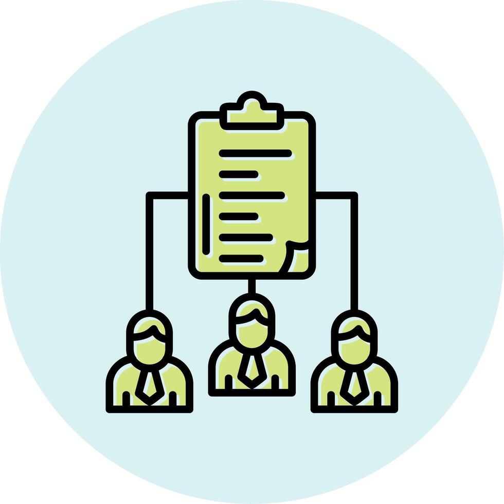 Work distribution Vecto Icon vector