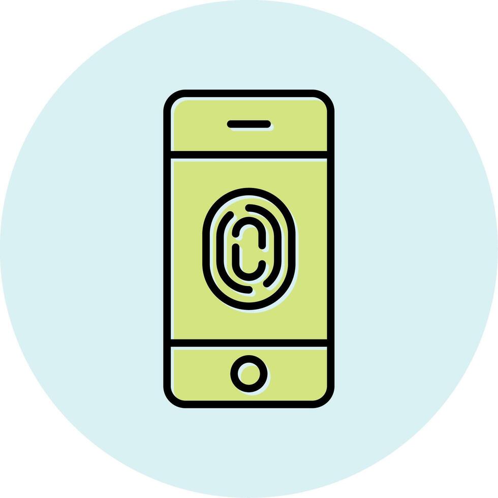 FingerPrint Verification Vecto Icon vector