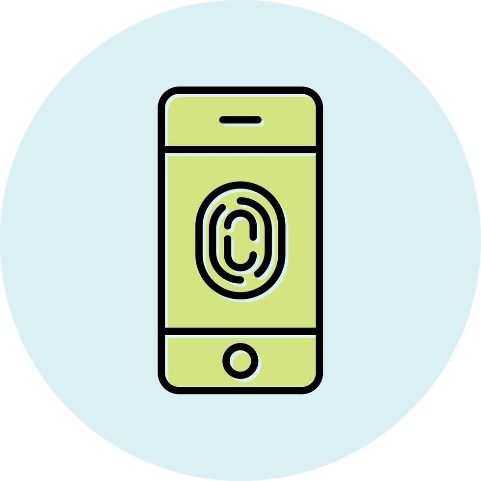 FingerPrint Verification Vecto Icon vector