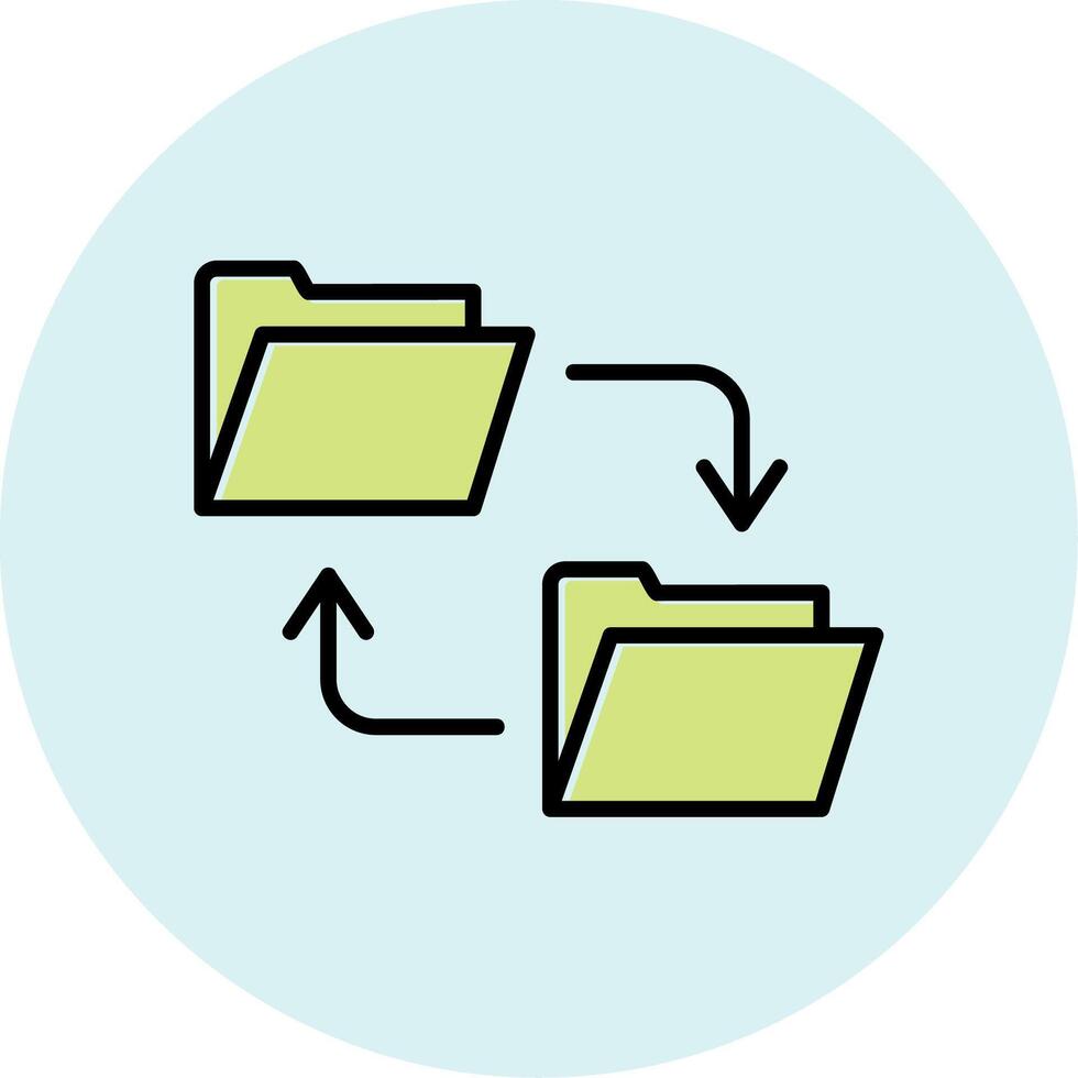 Data Transfer Vecto Icon vector