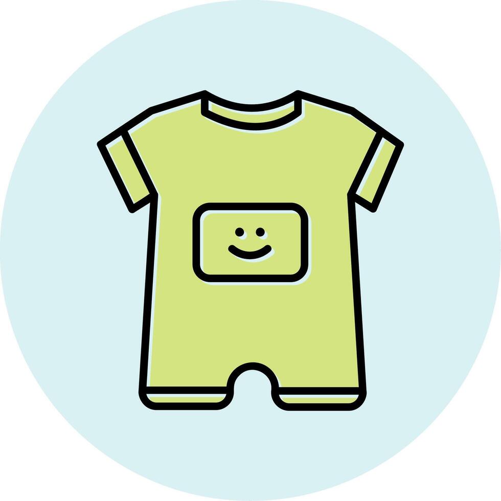 Baby Boy Outfit Vecto Icon vector