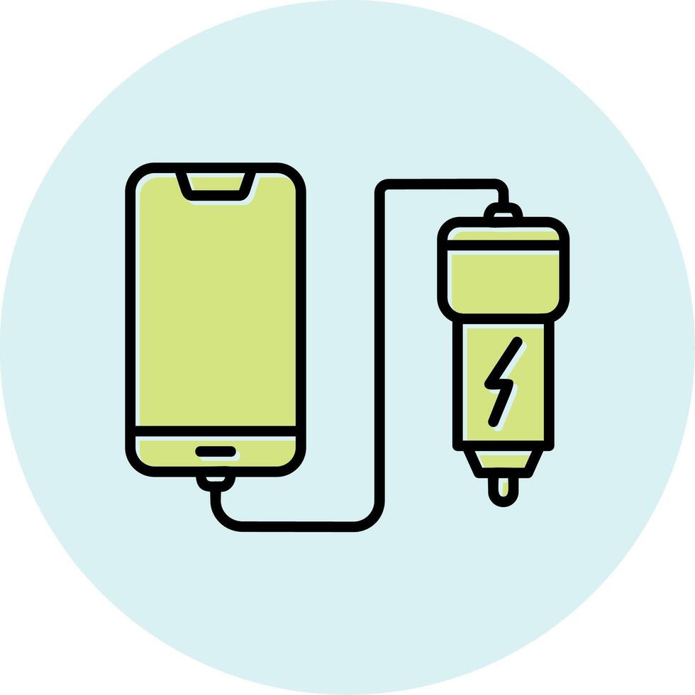 Car phone charging Vecto Icon vector