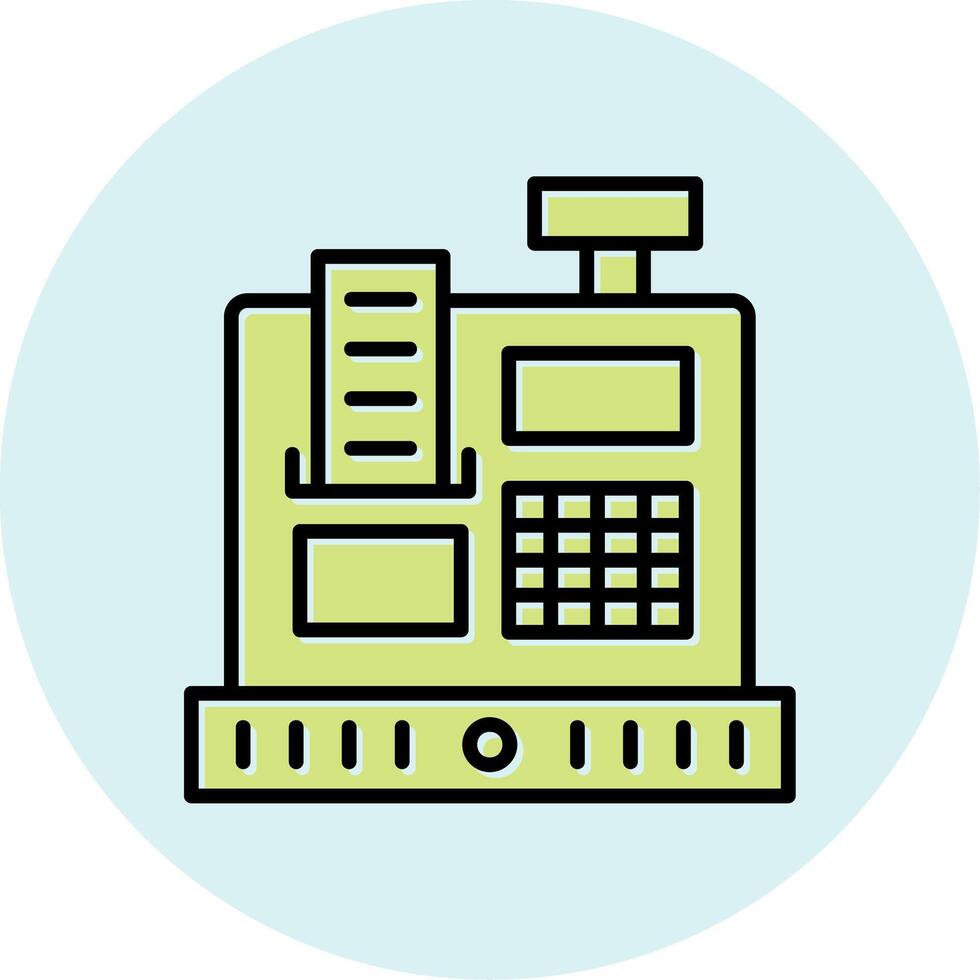 Cashier Machine Vecto Icon vector