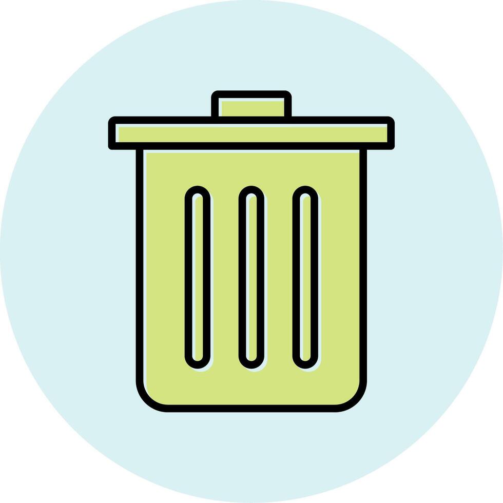 Dustbin Vecto Icon vector
