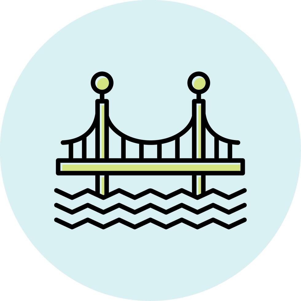 puente vecto icono vector