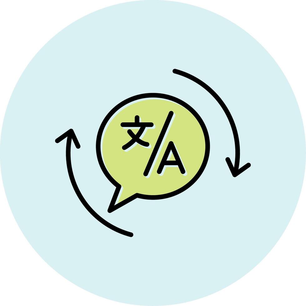 Translation Vecto Icon vector