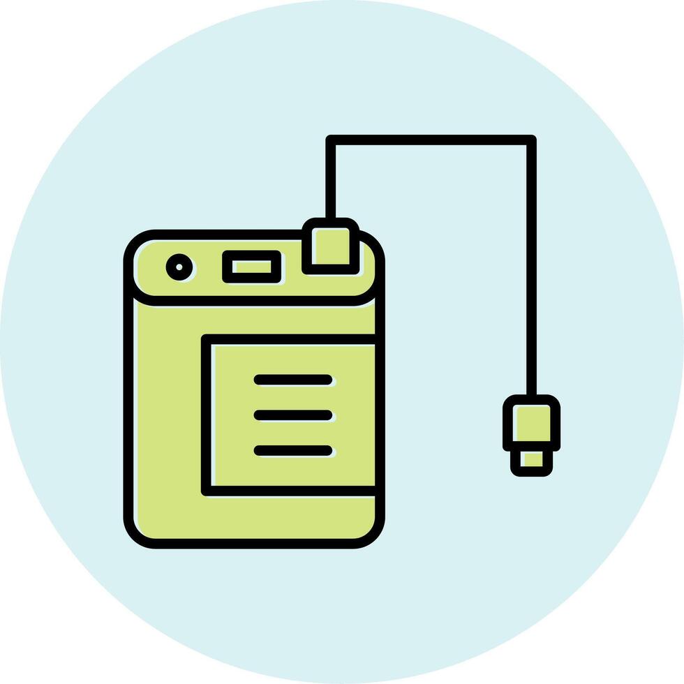 External Hard Drive Vecto Icon vector