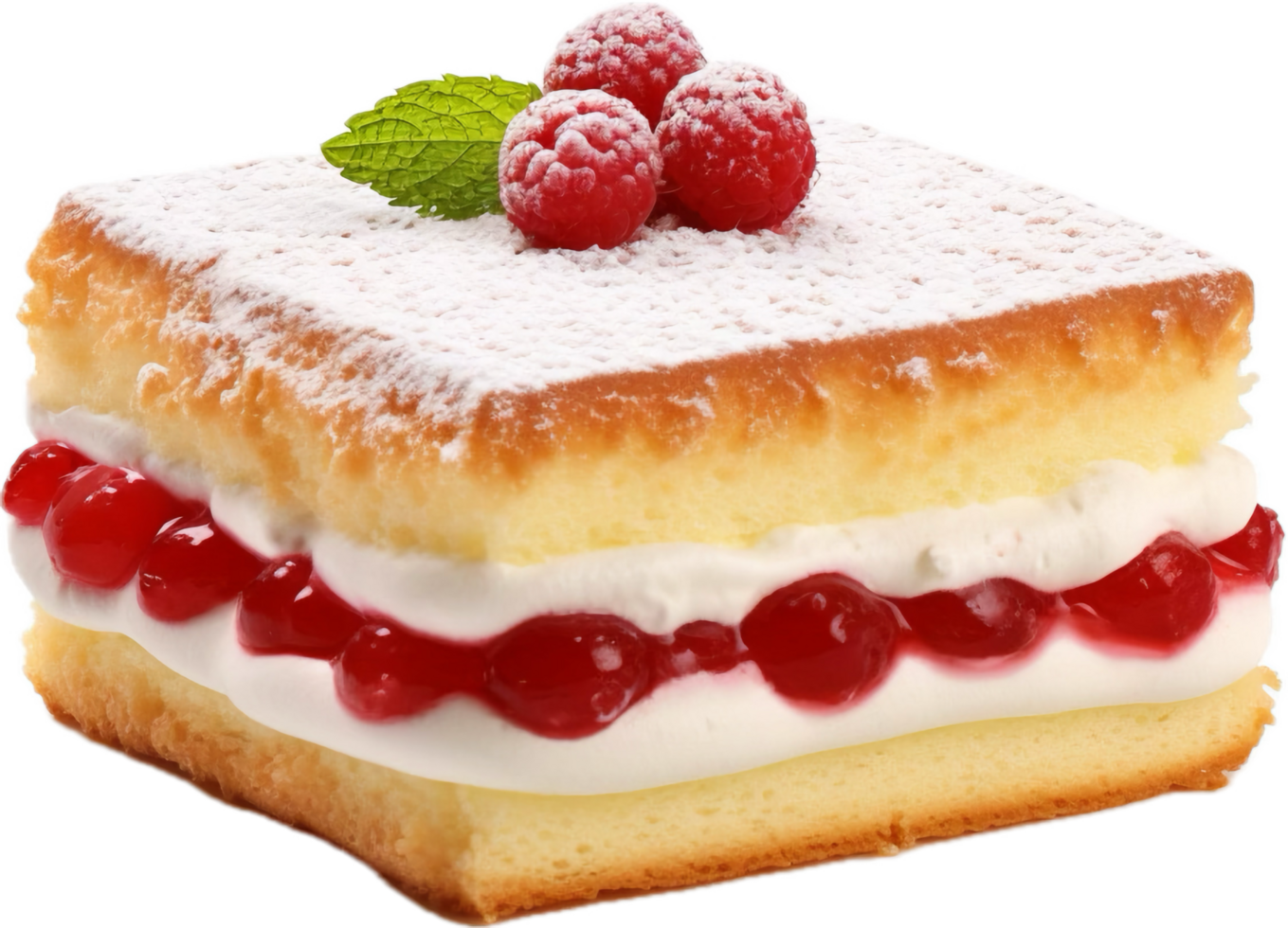 ai generiert Schwamm Kuchen png