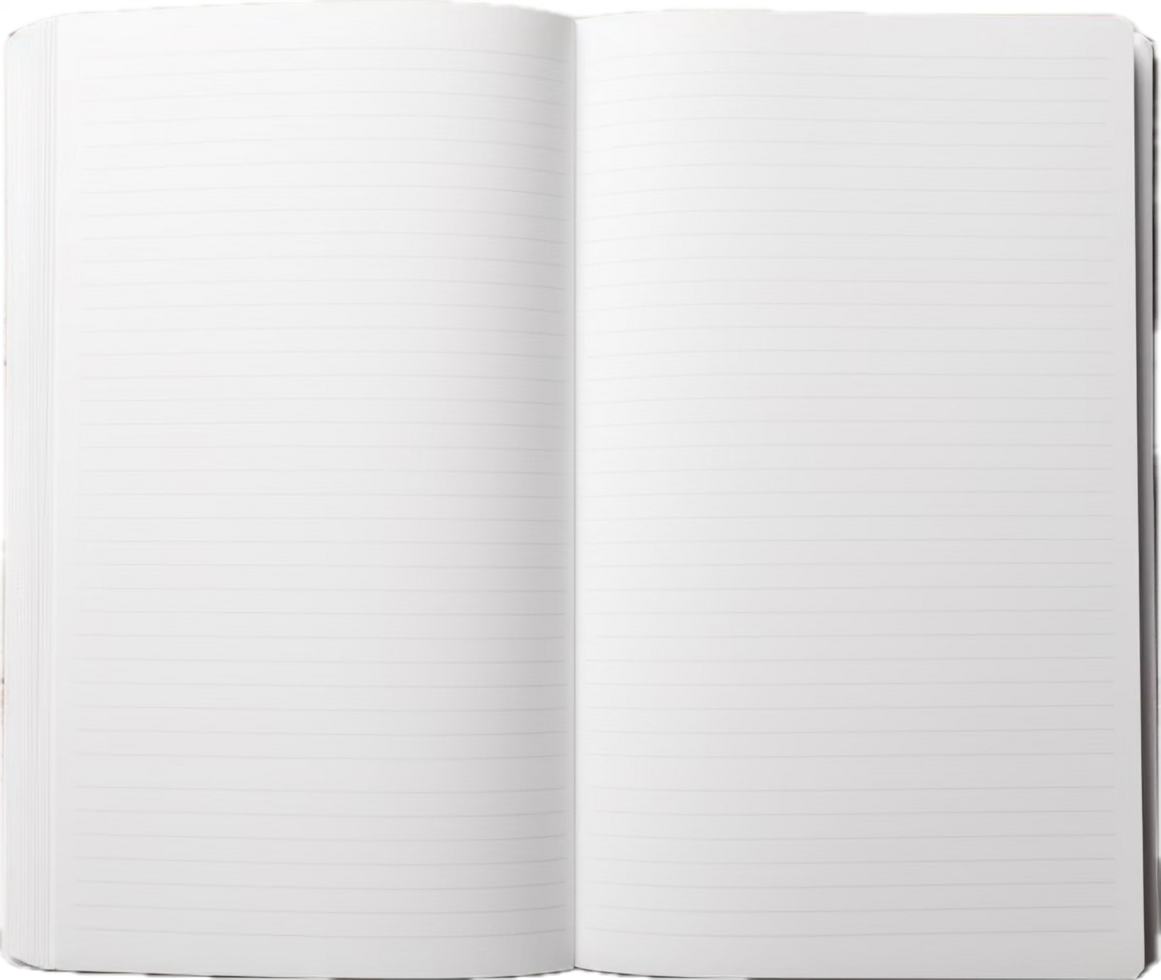 AI generated blank writing book png