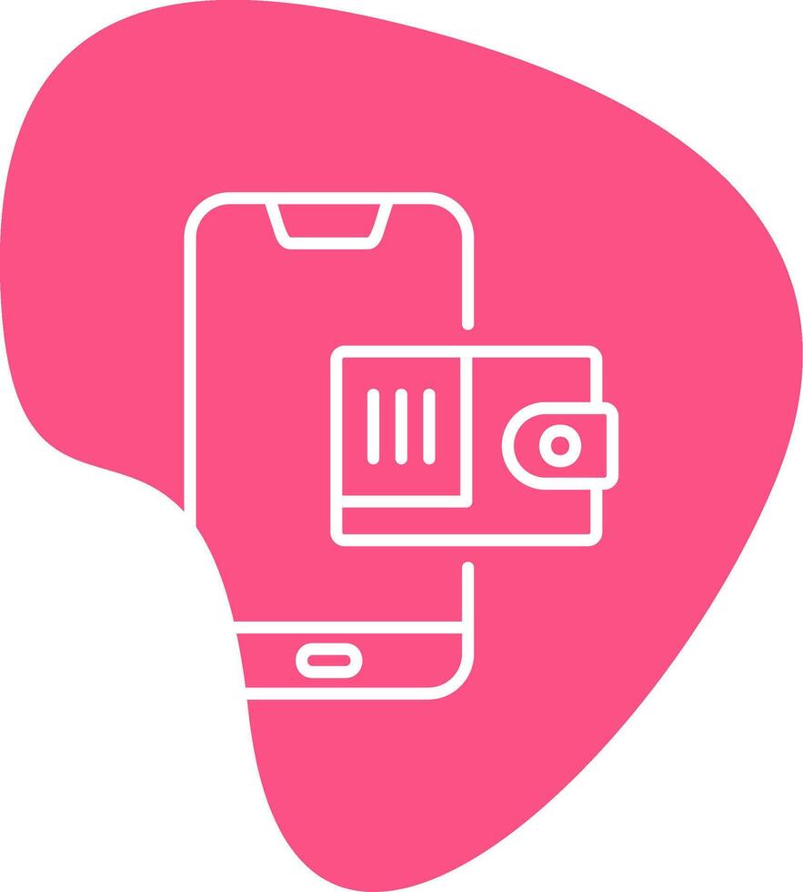 Mobile Wallet Vecto Icon vector