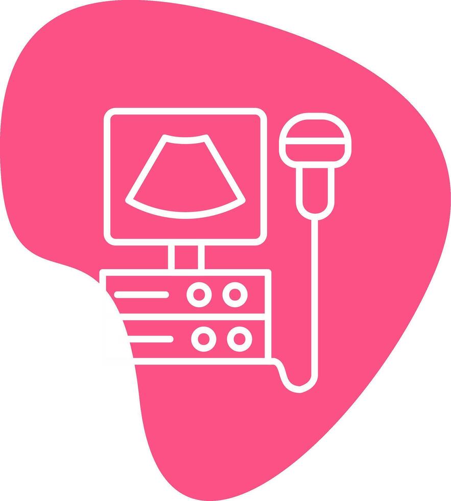 Ultrasound Machine Vecto Icon vector