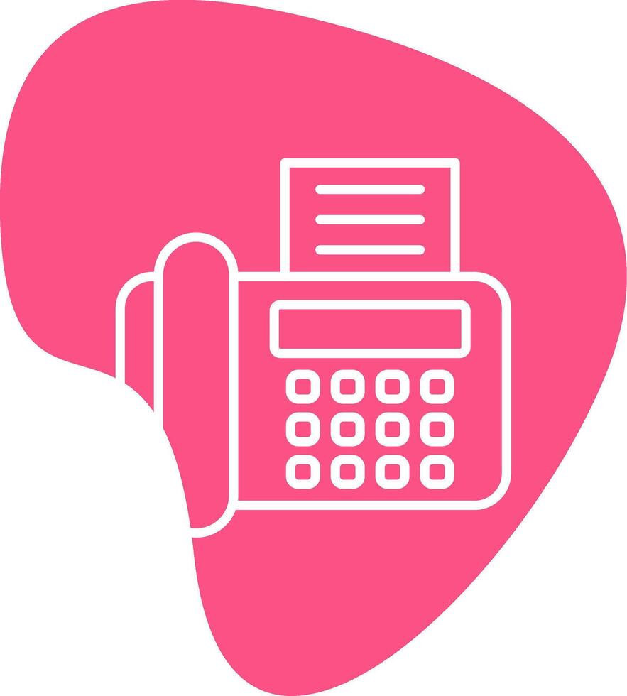 Fax Machine Vecto Icon vector