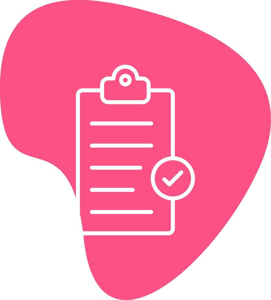 Clipboard Completed Vecto Icon vector