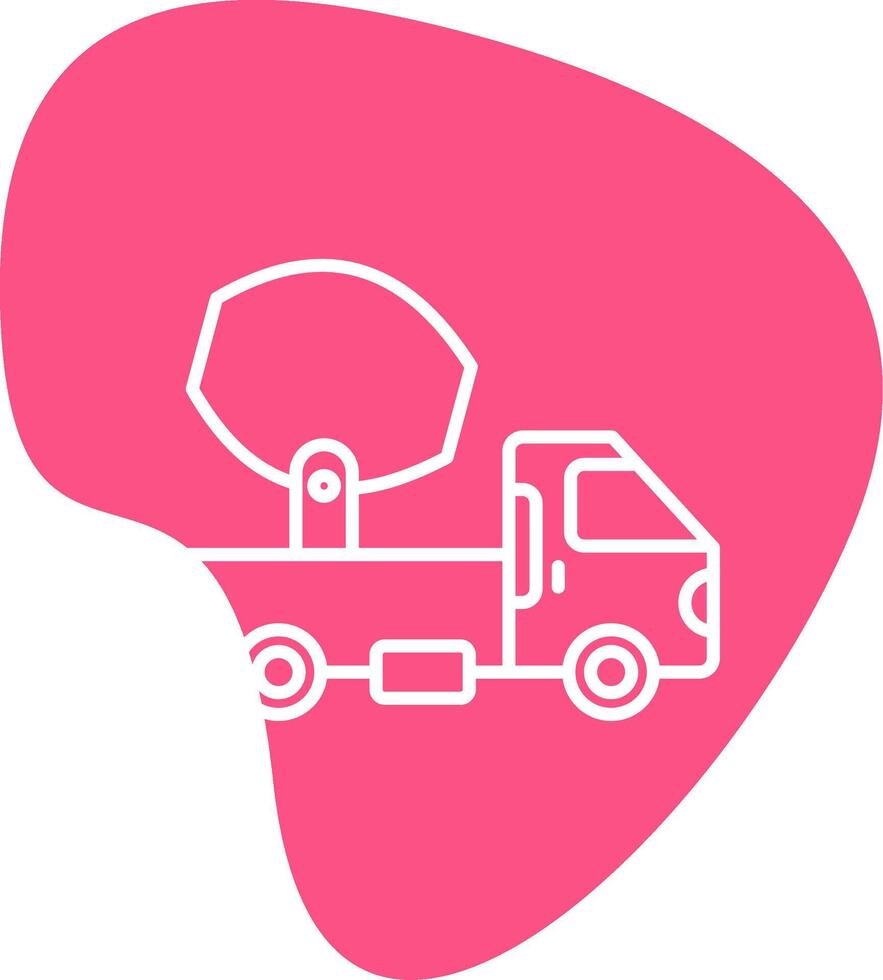 Cement Truck Vecto Icon vector