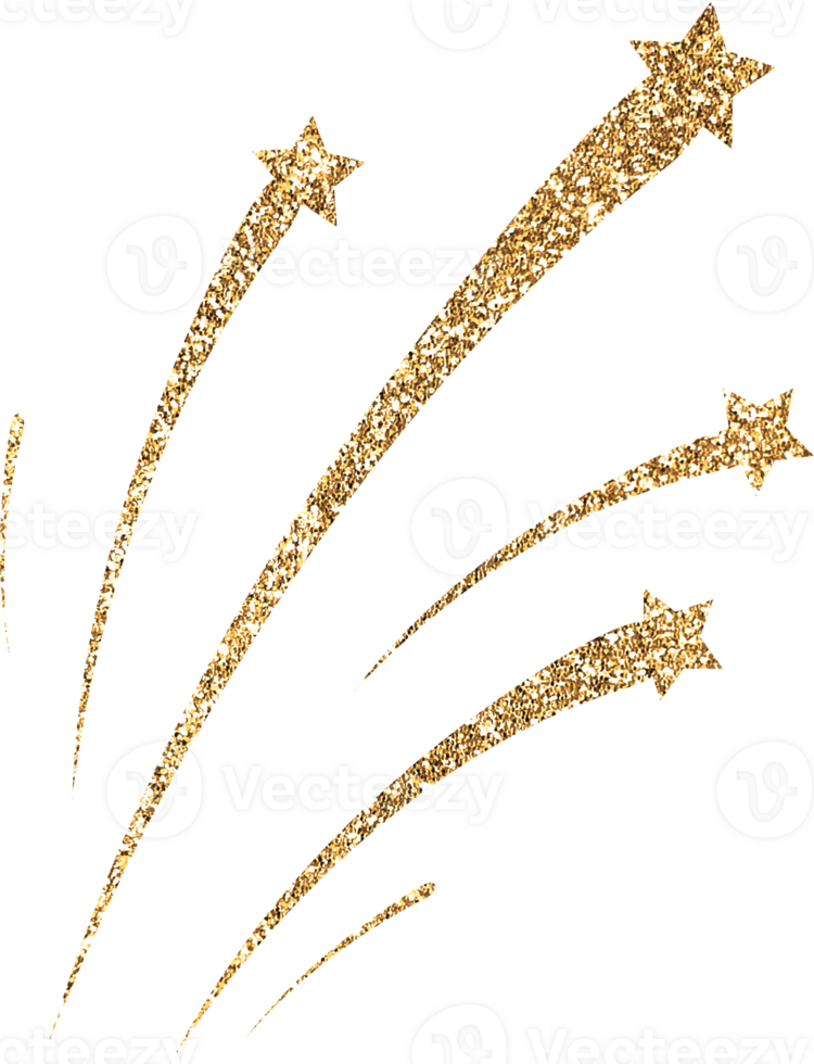 Gold Glitter Firework Explosion png