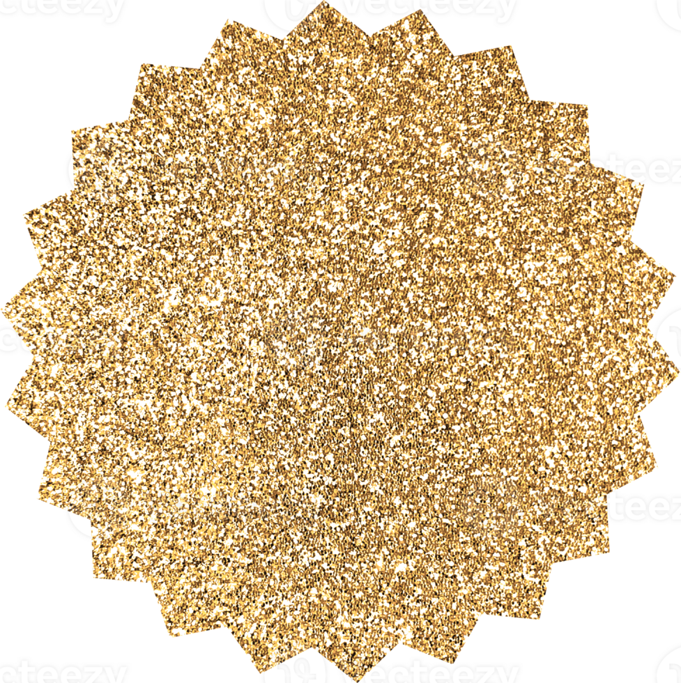 Gold Bright Glitter Star png