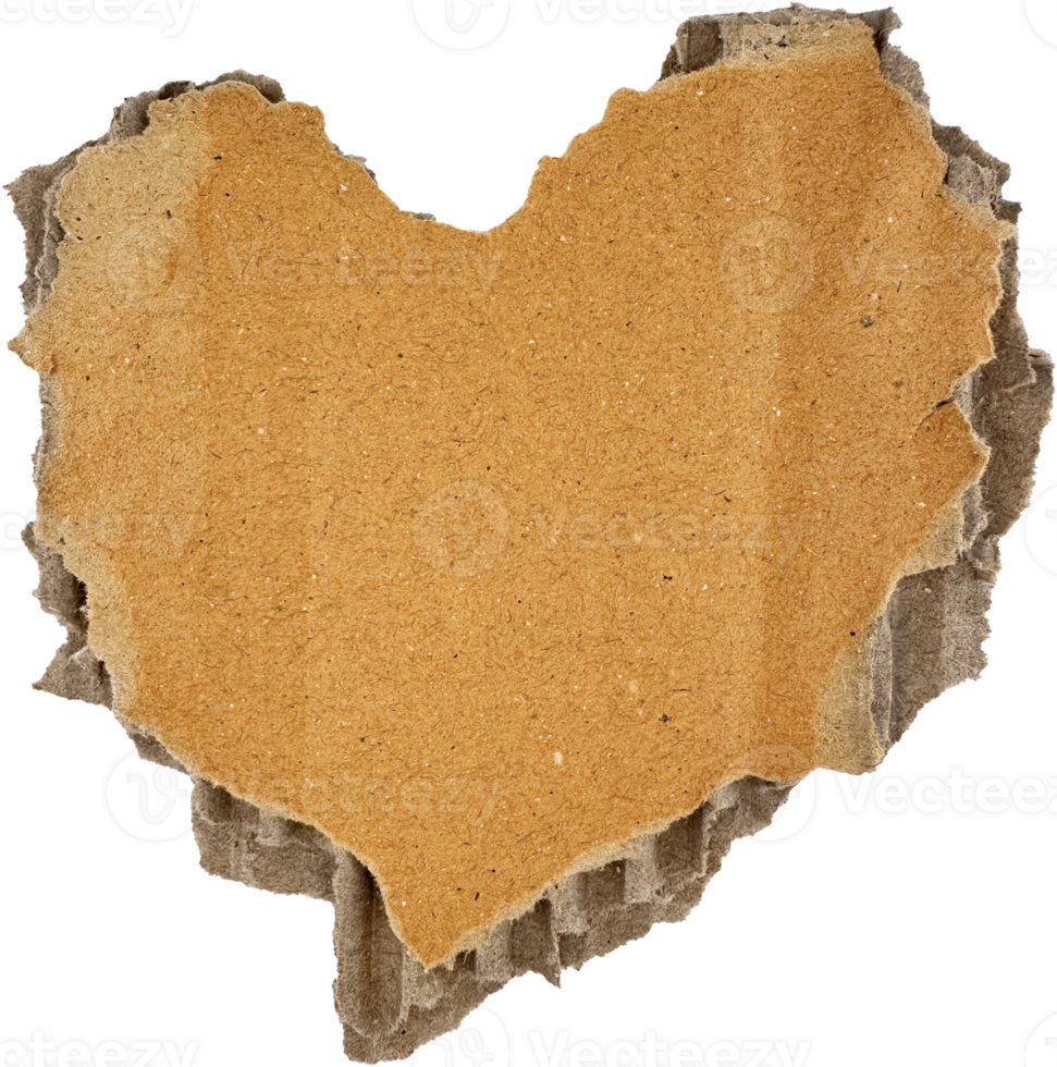Brown Torn Corrugated Cardboard png
