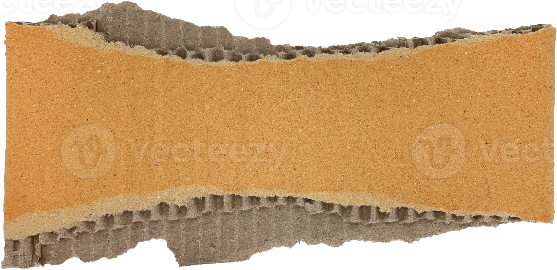 Brown Torn Corrugated Cardboard png