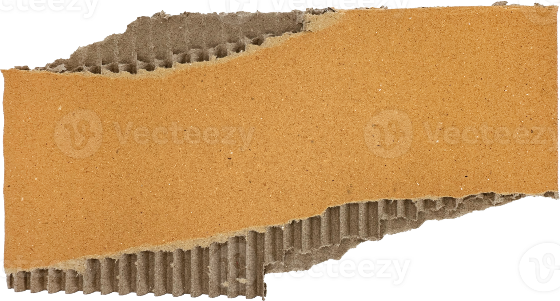 Brown Torn Corrugated Cardboard png