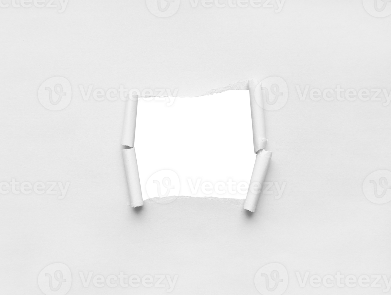 White Torn Paper Background png