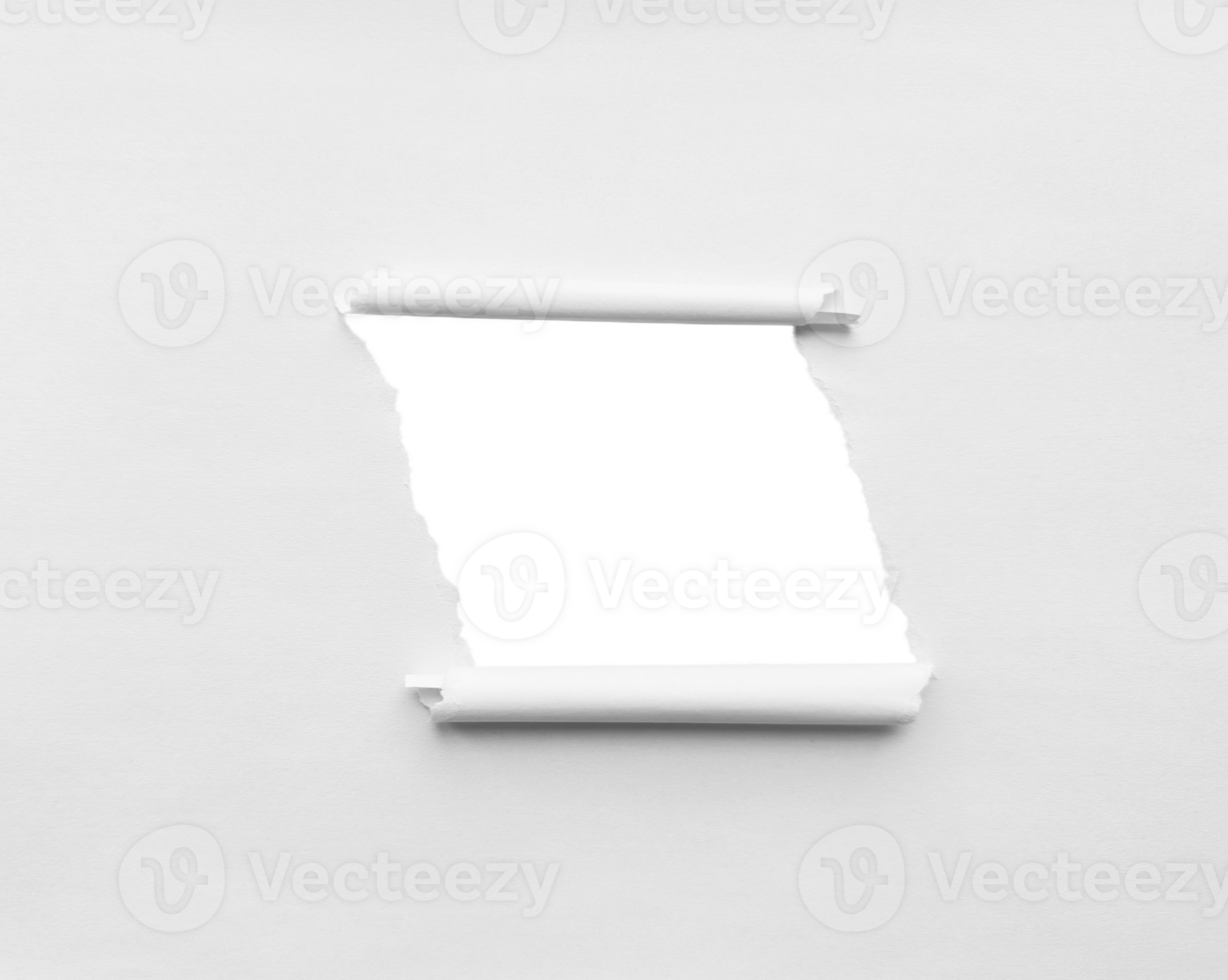 White Torn Paper Background png