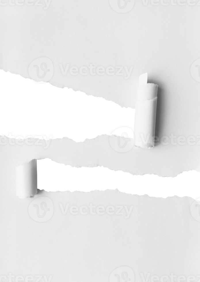 White Torn Paper Background png
