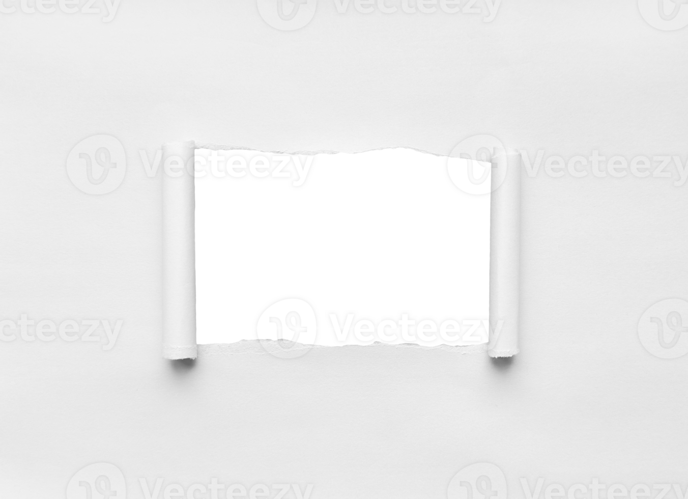 White Torn Paper Background png