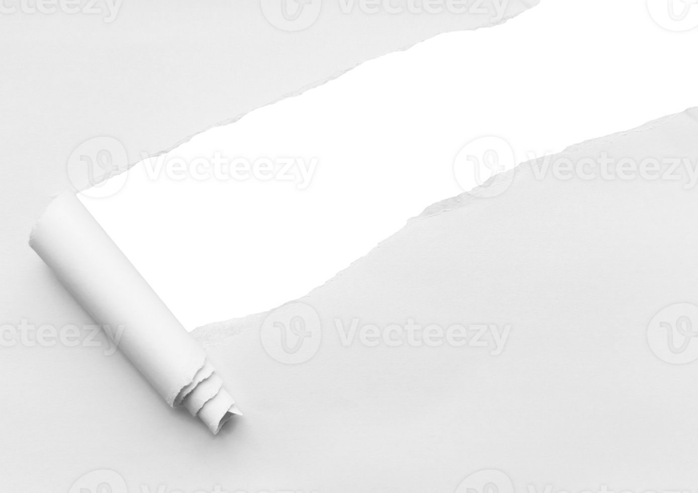 White Torn Paper Background png