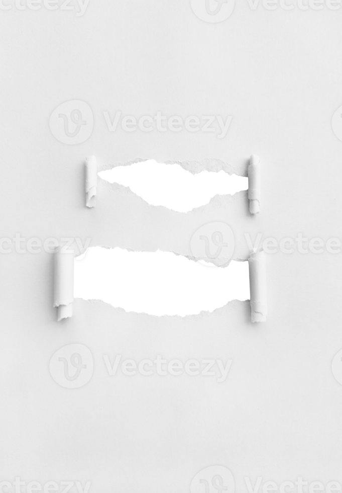 White Torn Paper Background png