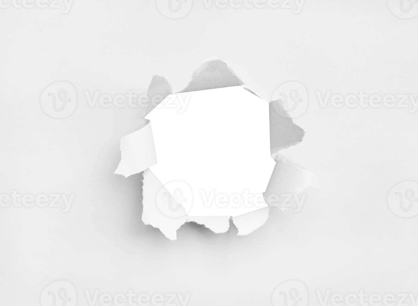 White Torn Paper Background png